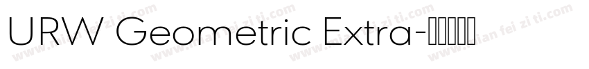 URW Geometric Extra字体转换